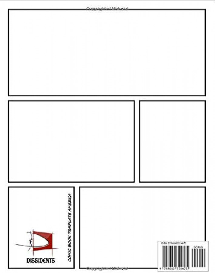 Pages Blank Comic Book: Create Your Own Comics with a Variety of  Templates. (Large Notebook Format