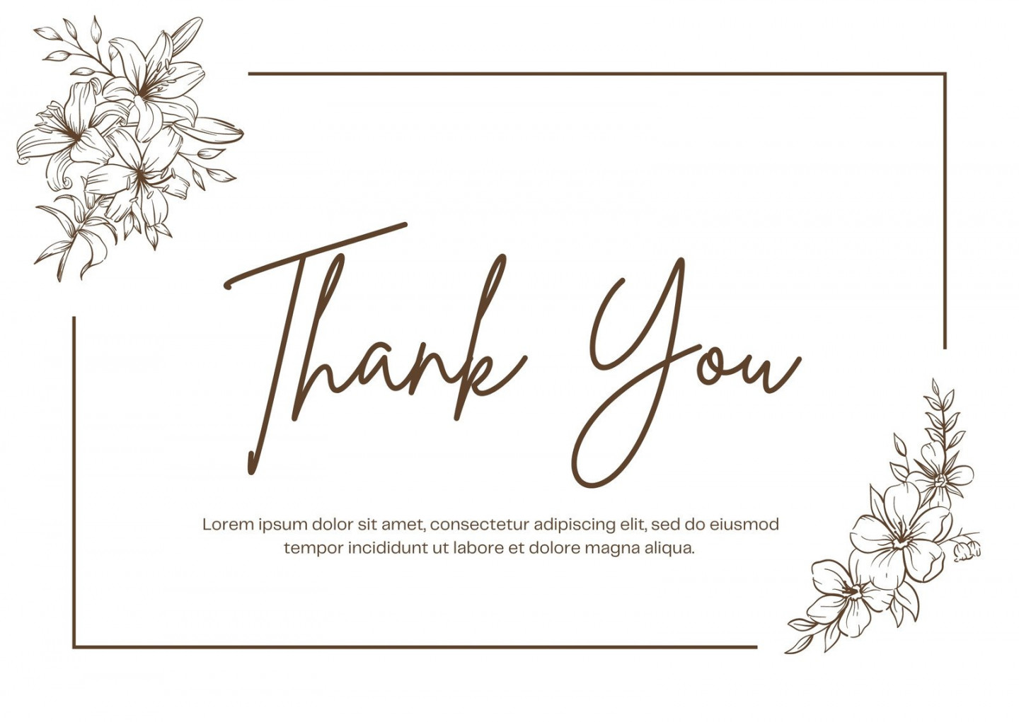 Printable, customizable thank you card templates  Canva