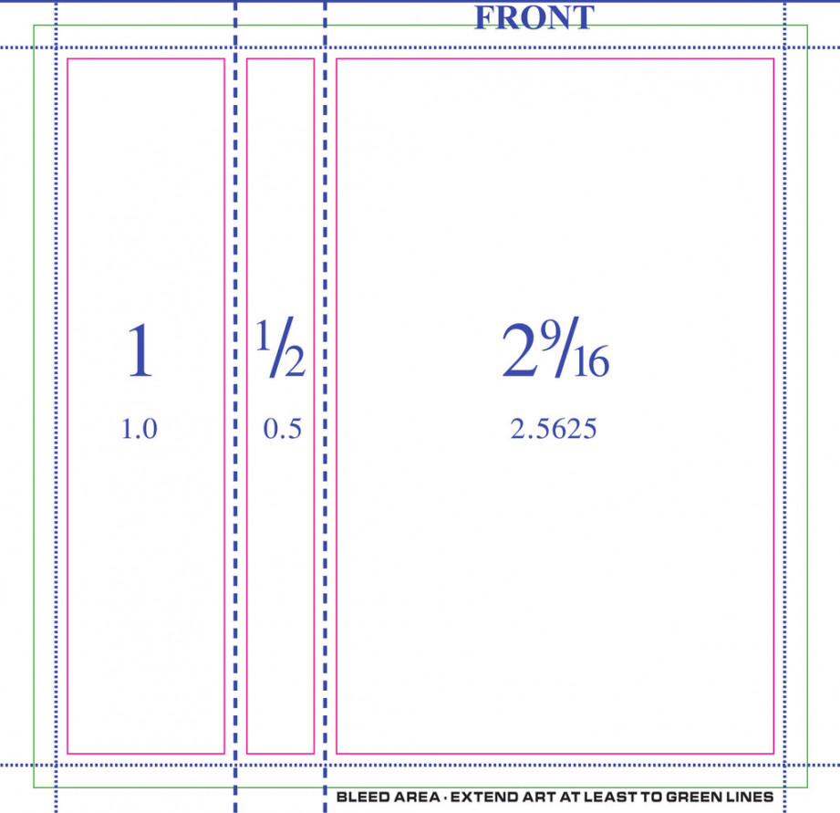 Professionally Printed -Panel J-Cards - Double Sided w/ Scoring