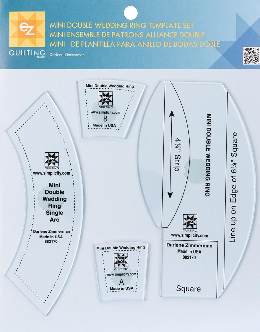 quiltmania  Mini Double Wedding Ring Template Set  online kaufen