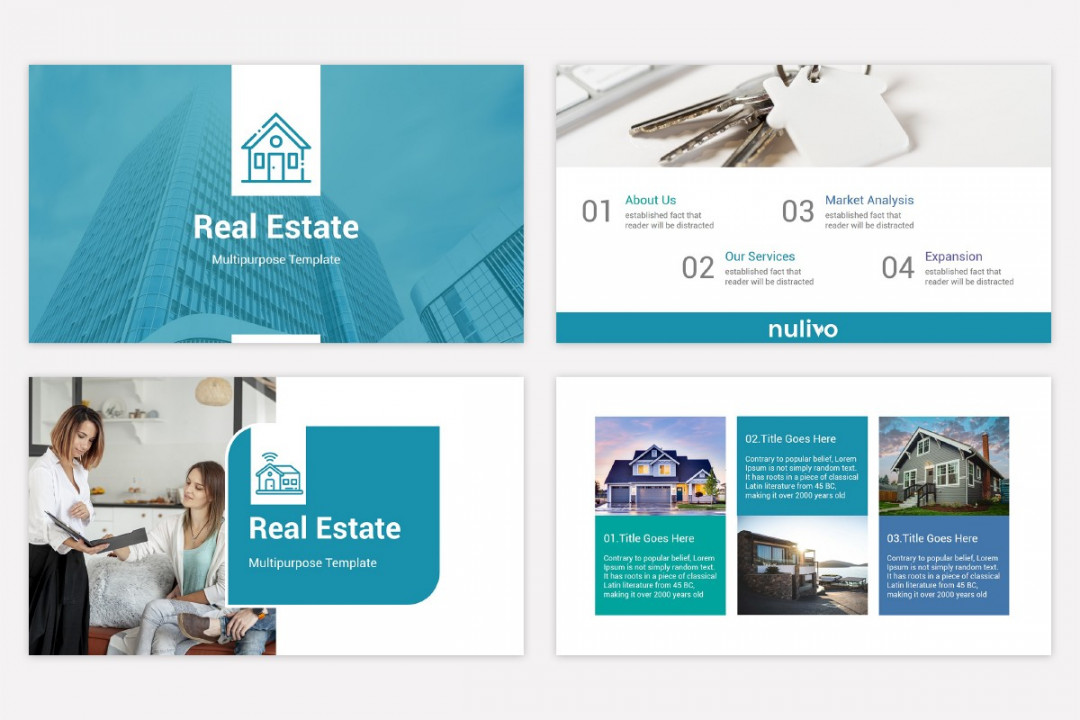 Real Estate PowerPoint Template Free Download  Nulivo Market