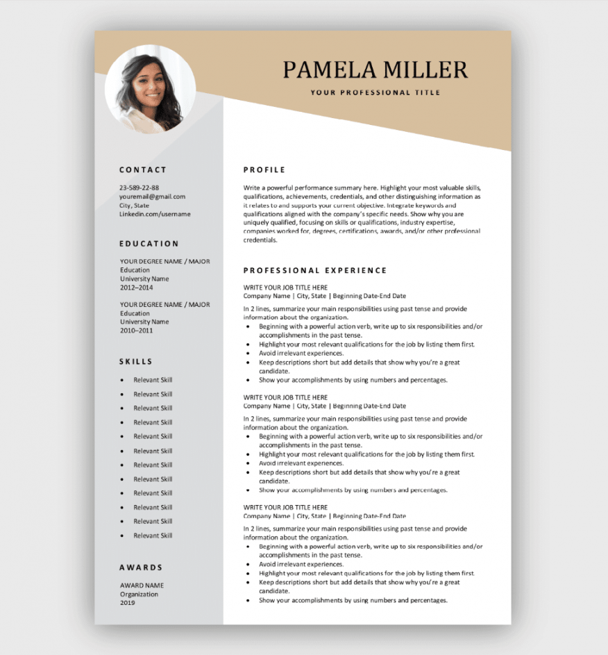 Resume Templates  Free Download  Customize in Microsoft Word