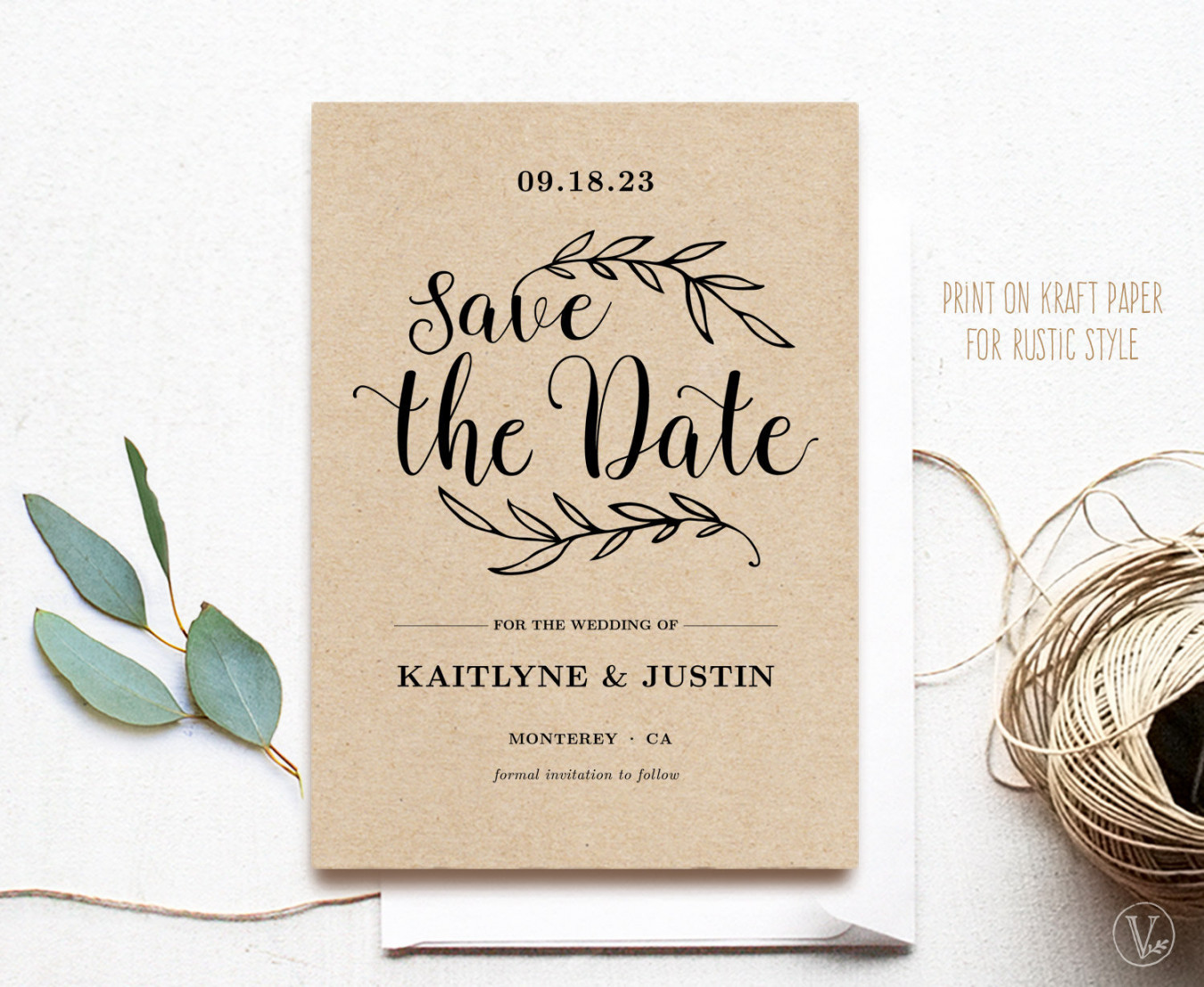 Save the Date Card Printable Save the Date Template Wedding - Etsy