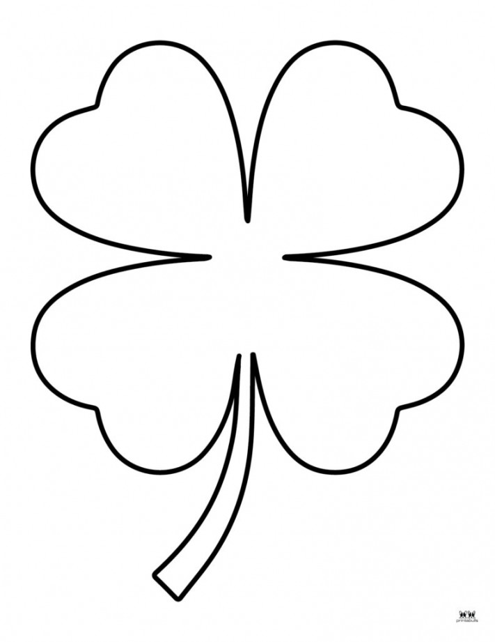 Shamrock Templates & Coloring Pages -  FREE Printables  Printabulls