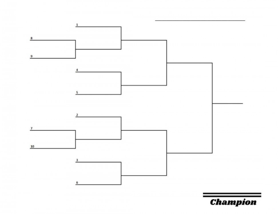 Team Tournament Bracket Sports Bracket Printable Sports - Etsy