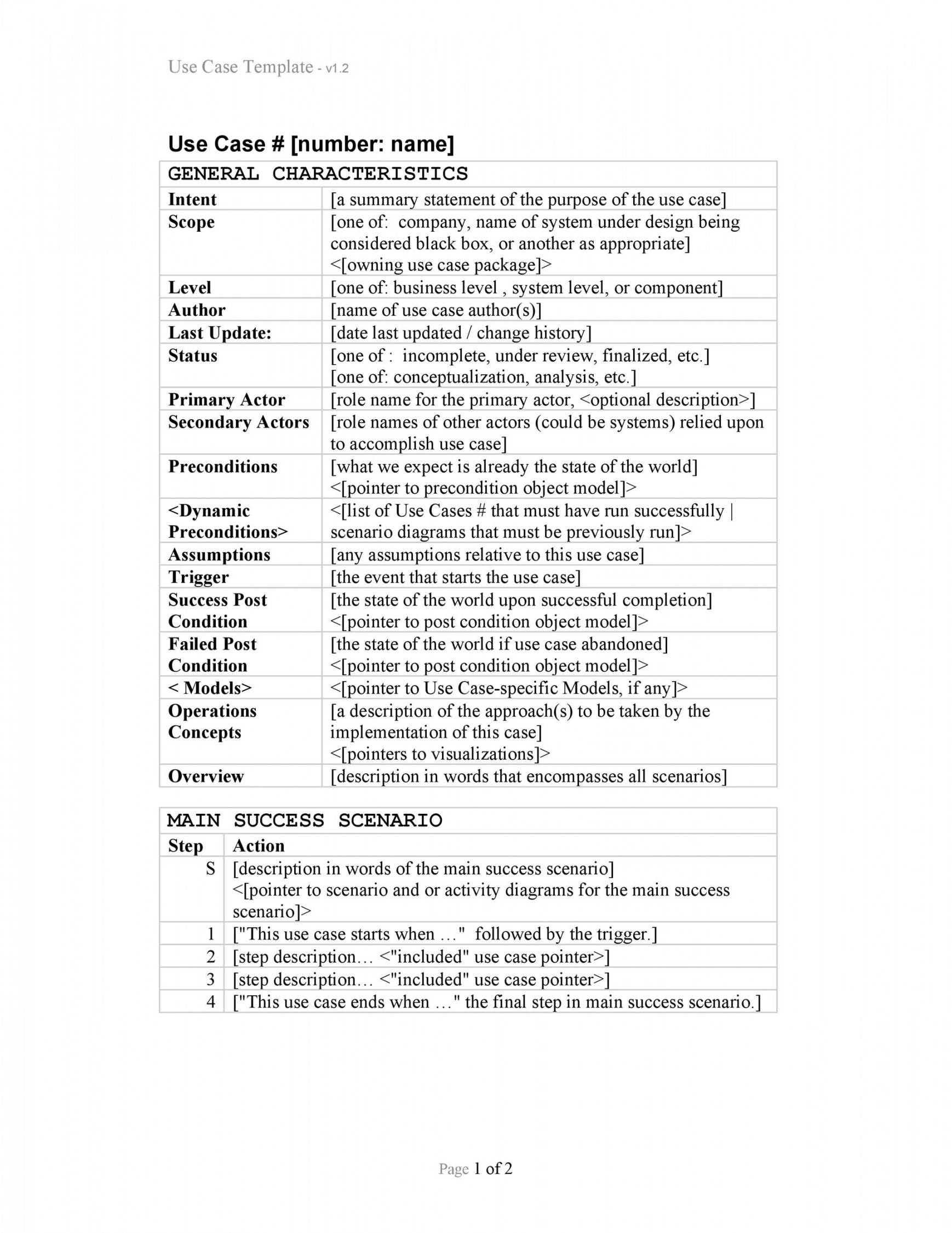 Use Case Templates & Examples (Word, PDF) ᐅ TemplateLab