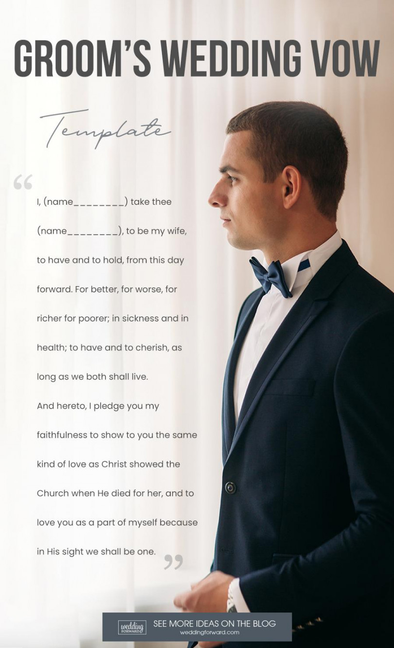 Wedding Vows For Him  [With Tips And Free Template]