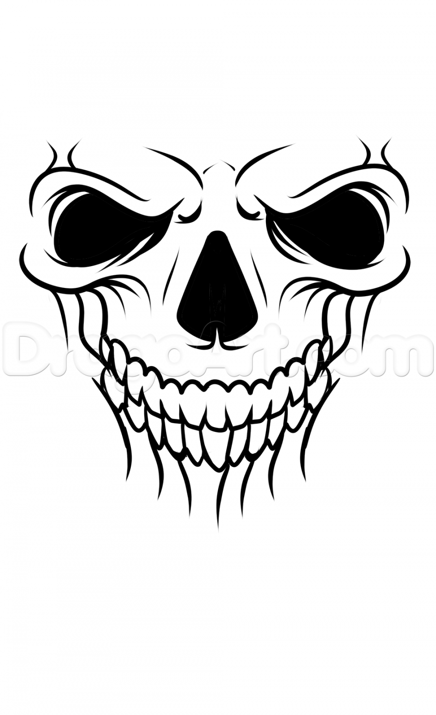 A Skull Tattoo Drawing Tutorial, Step by Step, Tattoos, Pop