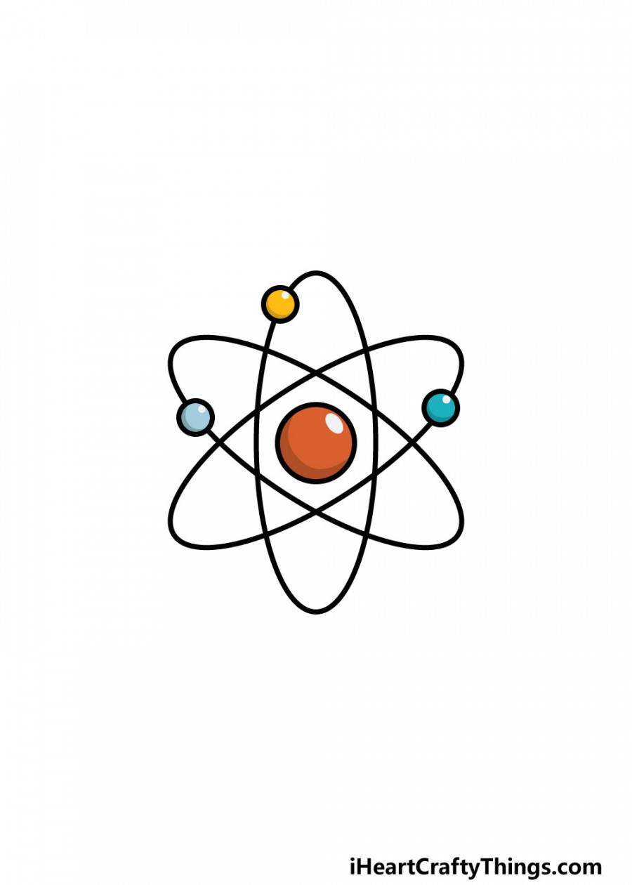 Atom Drawing - How To Draw An Atom Step By Step