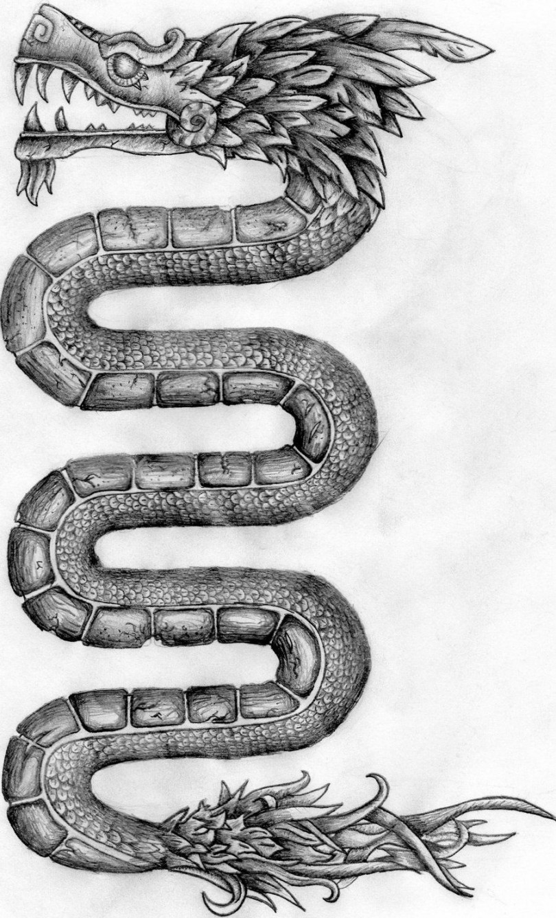 Aztec Serpent Tattoo project by ZakonKrancaSwiata on DeviantArt