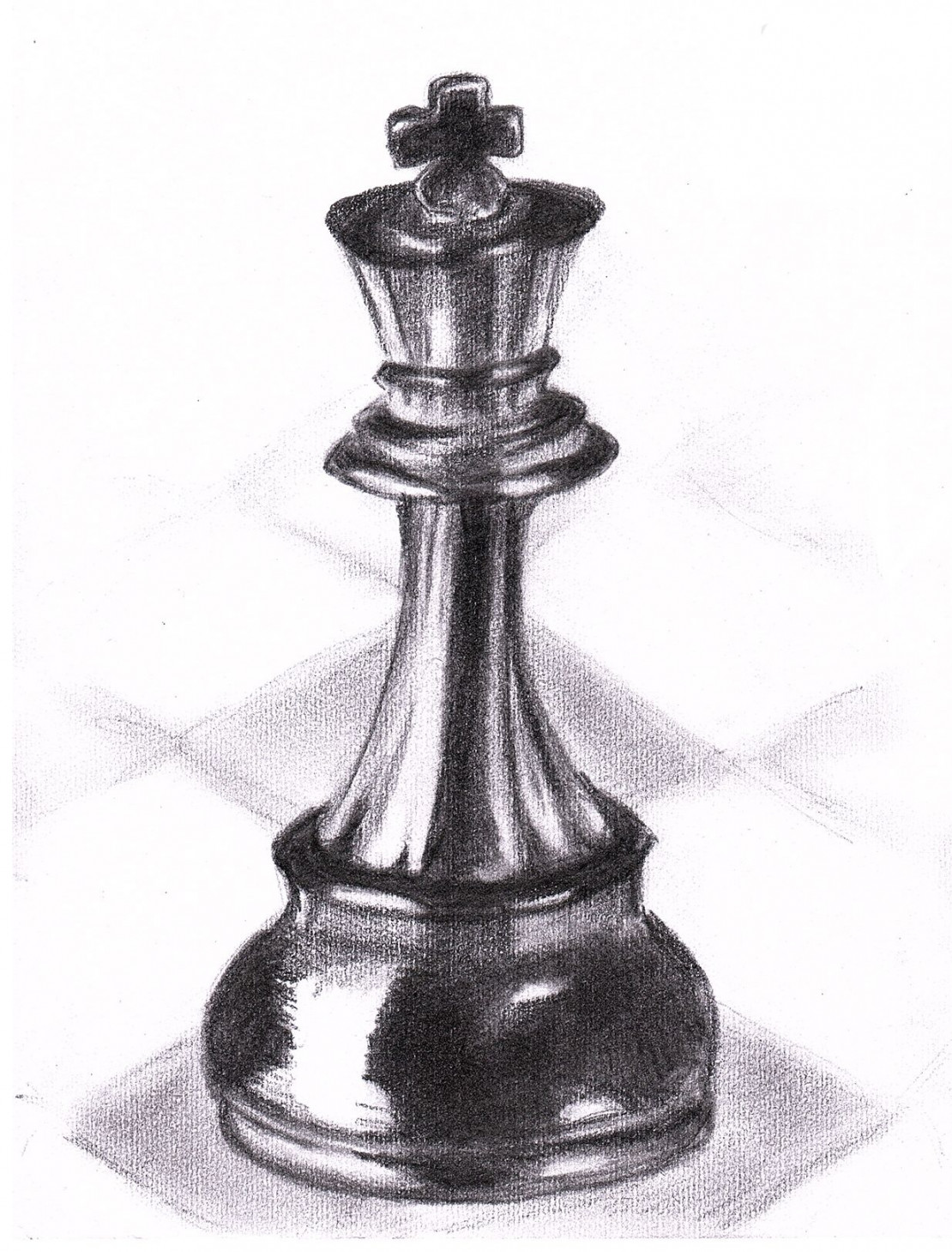 Chess King  Charcoal art, Chess piece tattoo, Abstract pencil