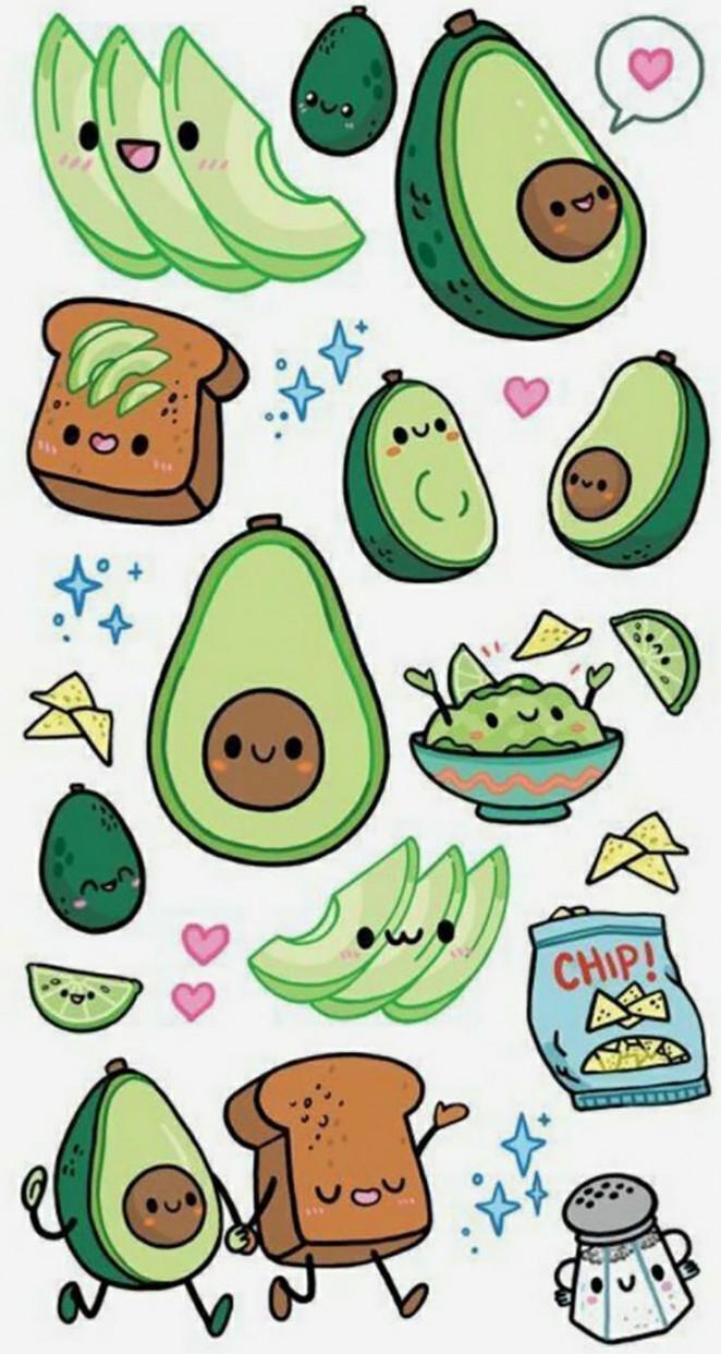 Cool Avocado Drawing Ideas - Beautiful Dawn Designs in