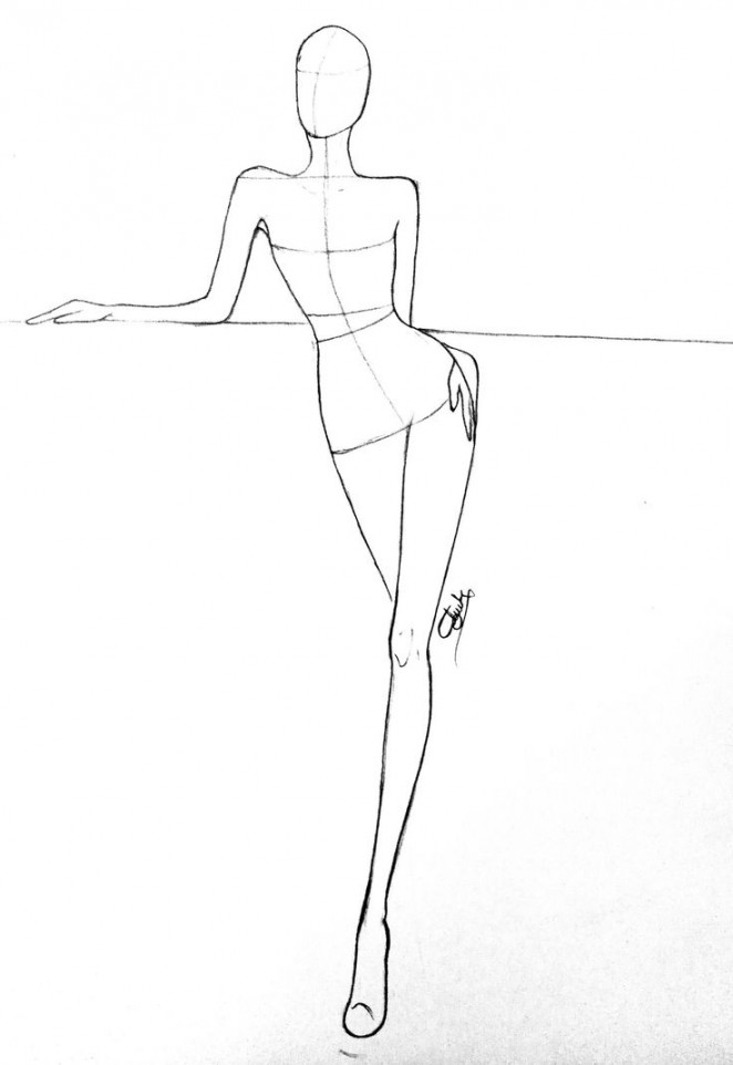 Fashion illustration female figure poses drawing croquis poses