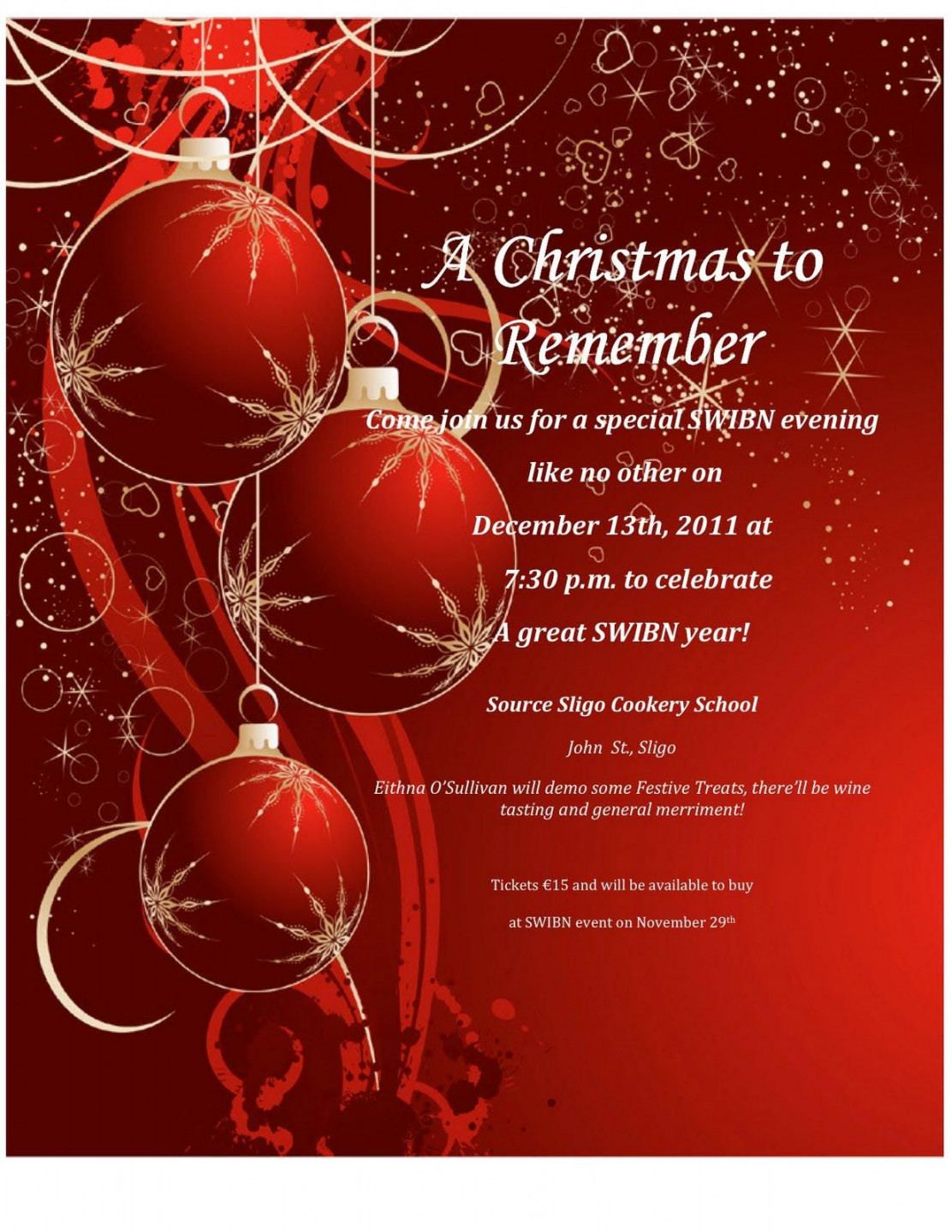 Festive Christmas Party Invitation Templates