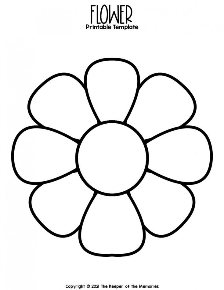 Free Printable Flower Template - The Keeper of the Memories