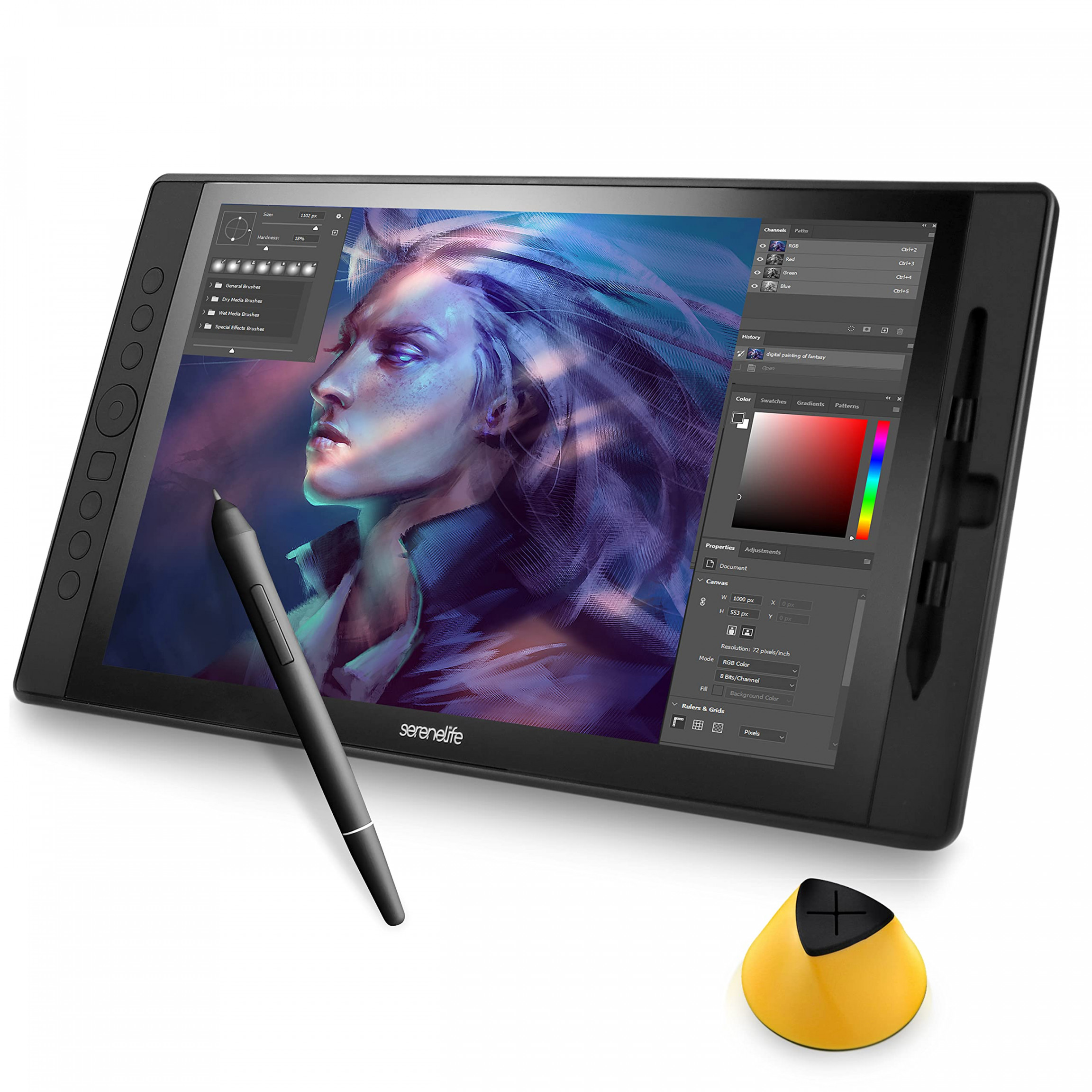 Grafik-Tablet mit passivem Stift, . Zoll (