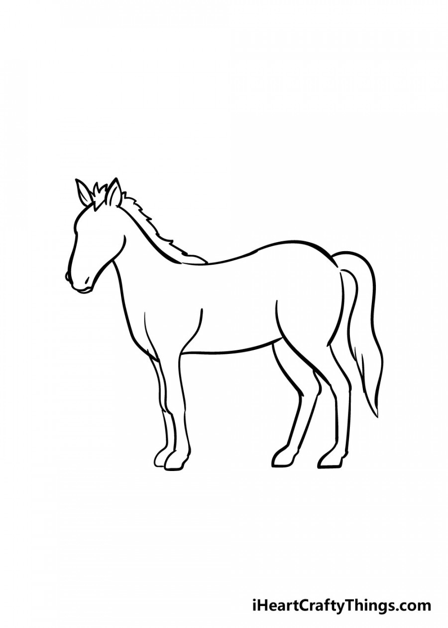 Horse Drawing - How To Draw A Horse Step By Step!