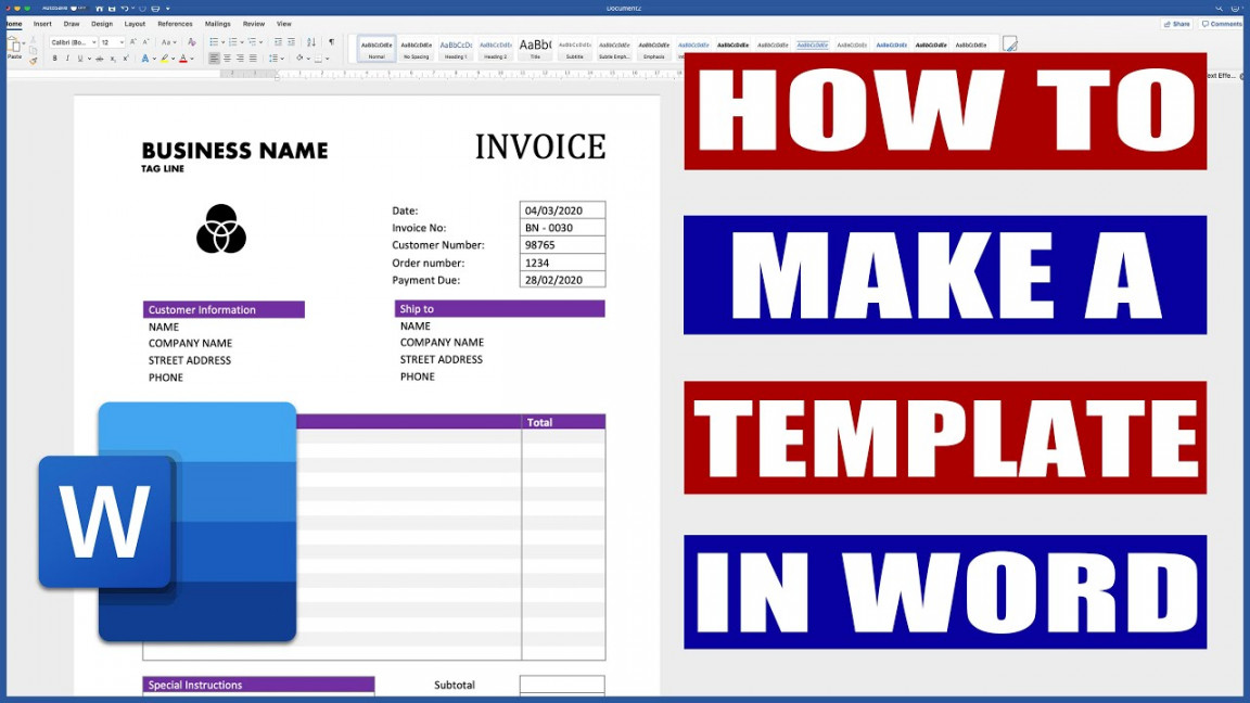 How to create a template in Word  Microsoft Word Tutorials