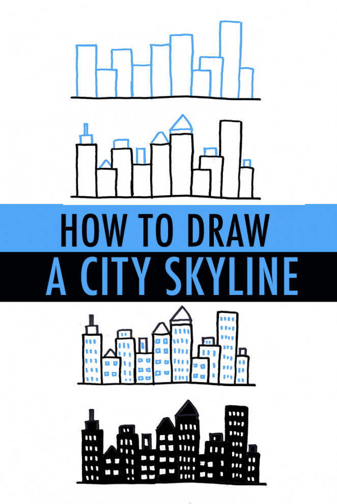 How to Draw a City Skyline  Ways  Craftsy