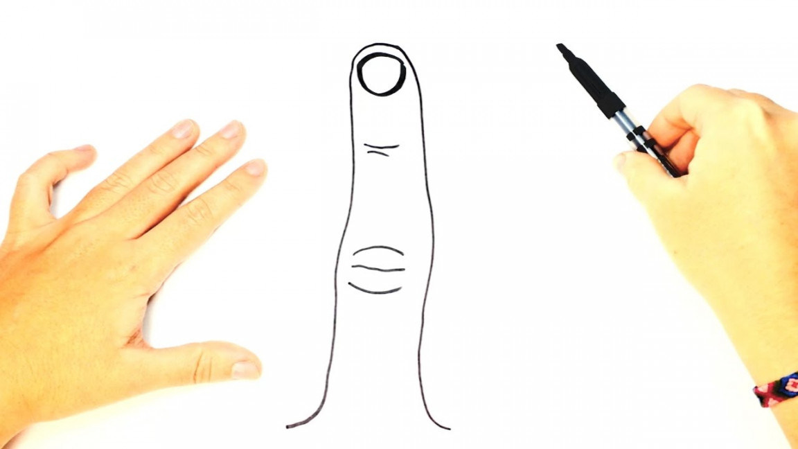 How to draw a Finger  Finger Drawing tutorial Easy Step by Step