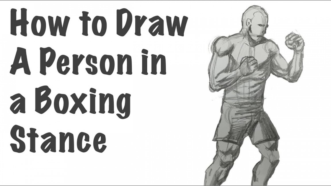 How to Draw a Person in a Boxing Stance