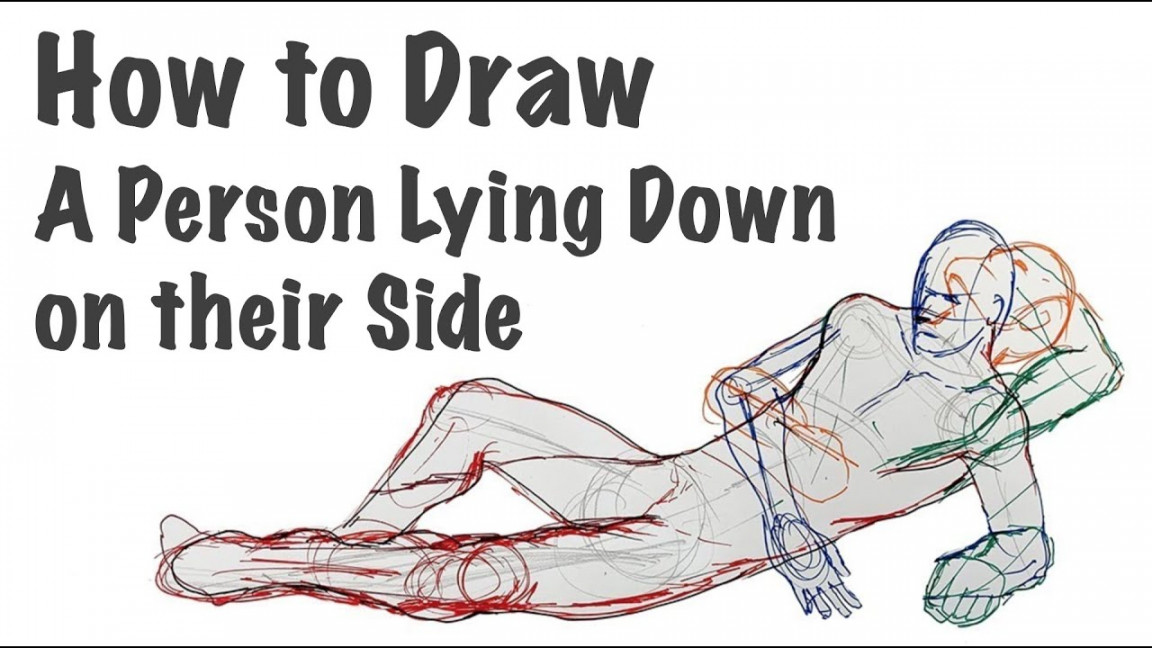 How to Draw a Person Lying Down on their Side