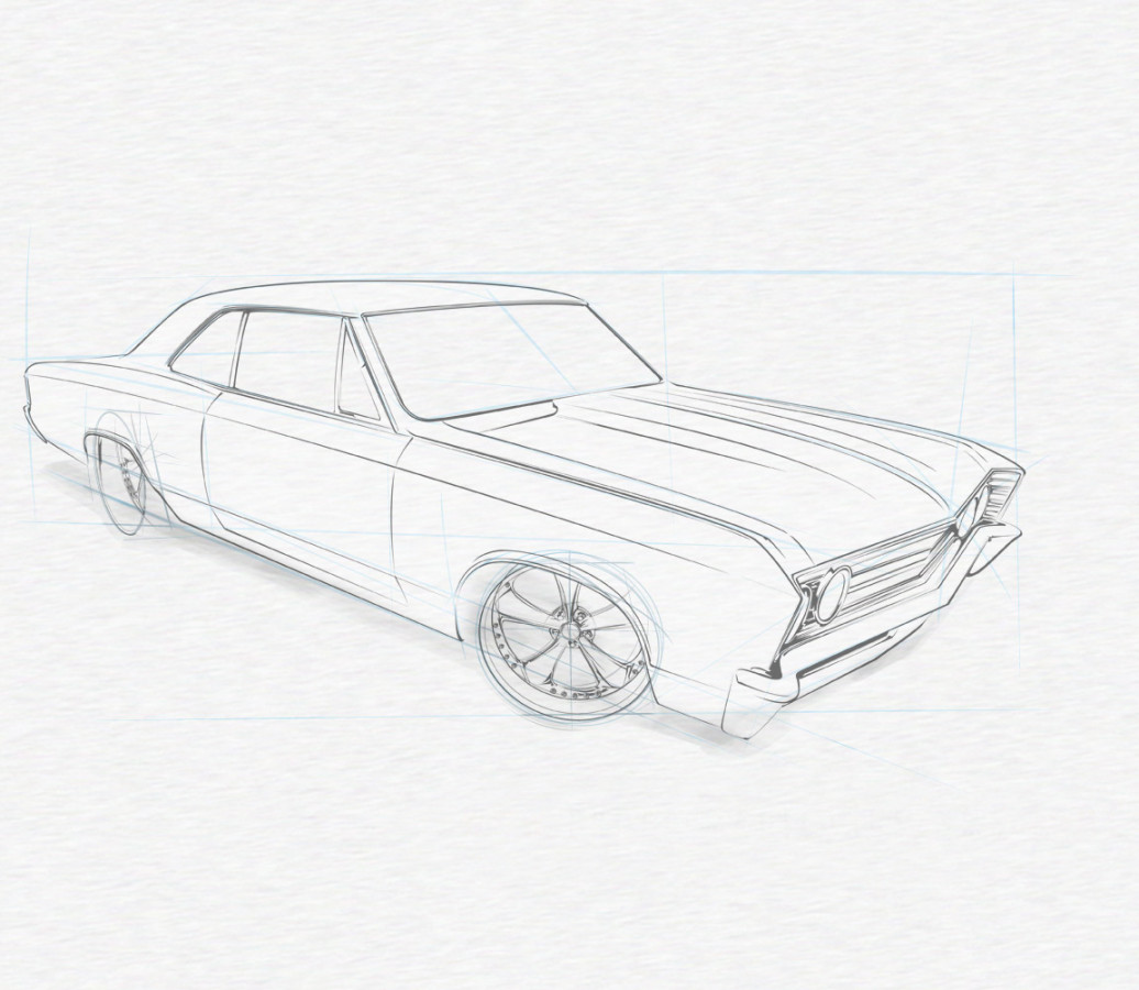 Learn How to Draw a Muscle Car – The Round Six Podcast