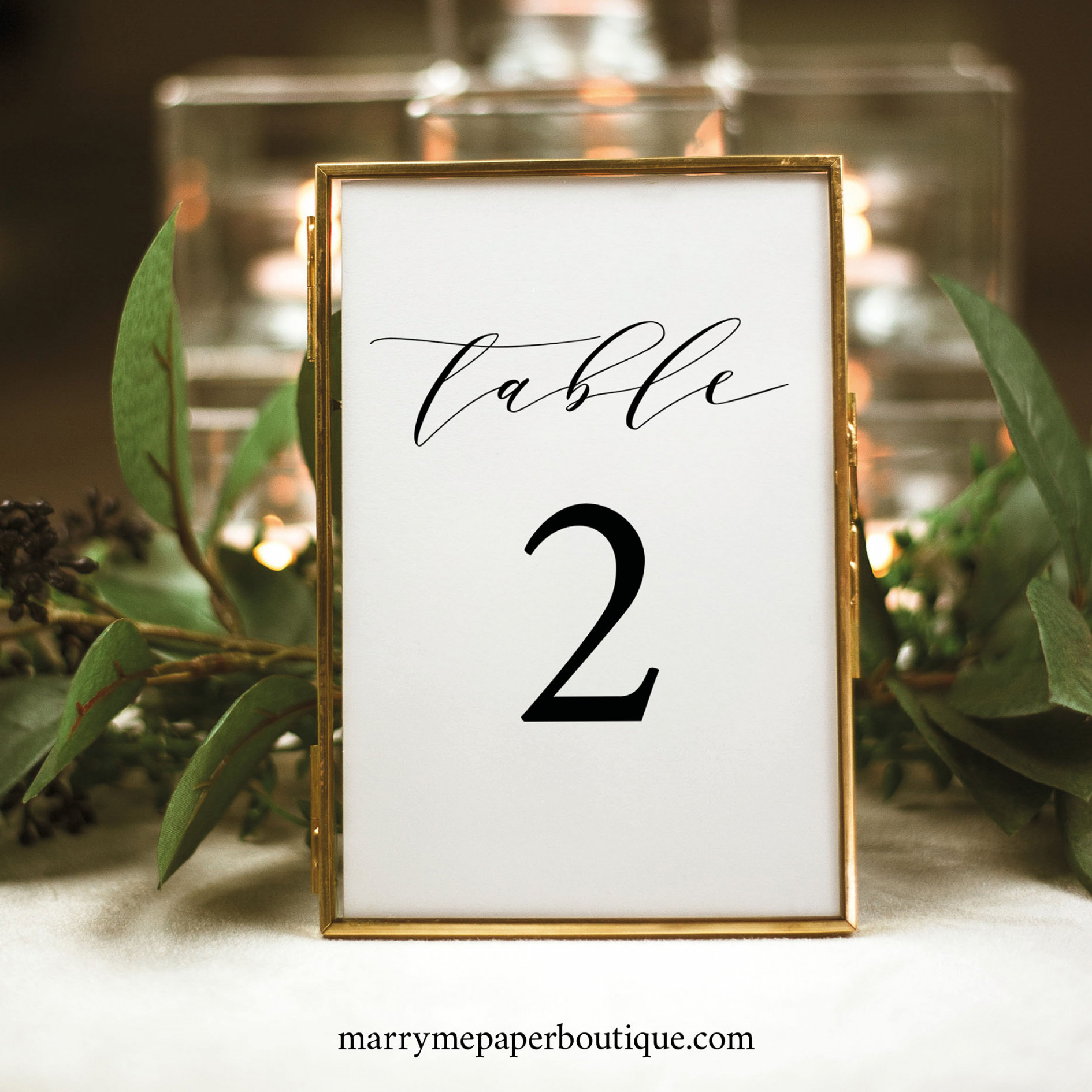 Wedding Table Number Template Try Before Purchase Editable - Etsy