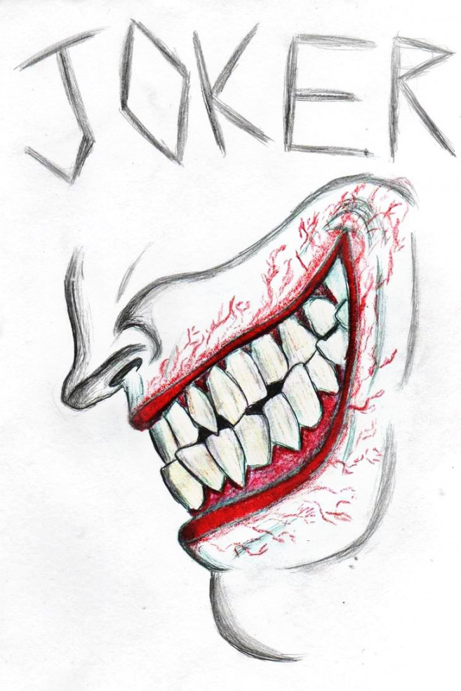 AdrianeTempestz  Joker drawings, Smile drawing, Joker smile