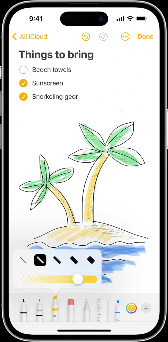 Draw with Notes on your iPhone, iPad, or iPod touch - Apple Support