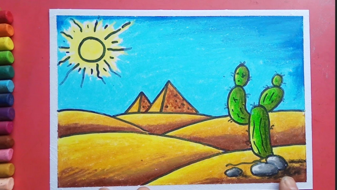 Easy and simple Desert drawing