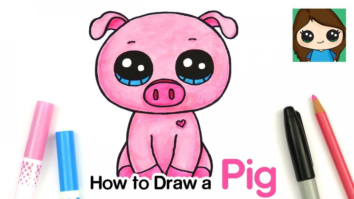 How to Draw a Baby Pig Easy  Beanie Boos