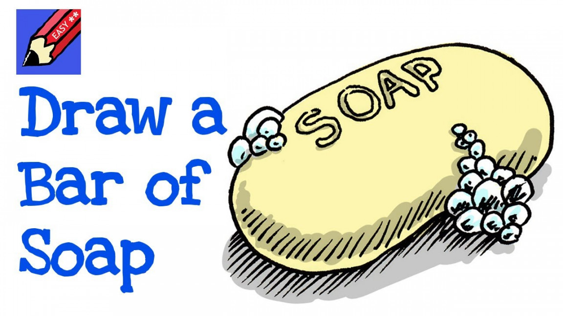 How to draw a Bar of Soap Real Easy for Beginners