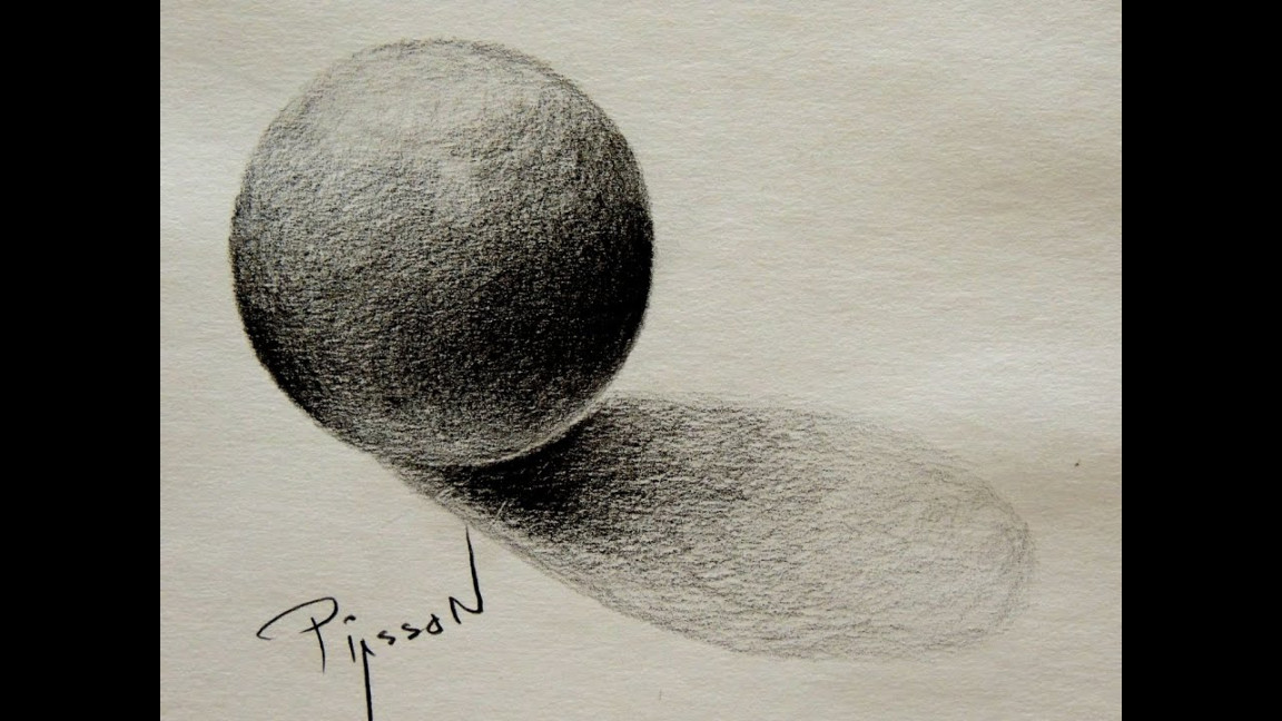 How To Draw a CIRCLE and SPHERE Shade D Easy Lesson by PIASSON