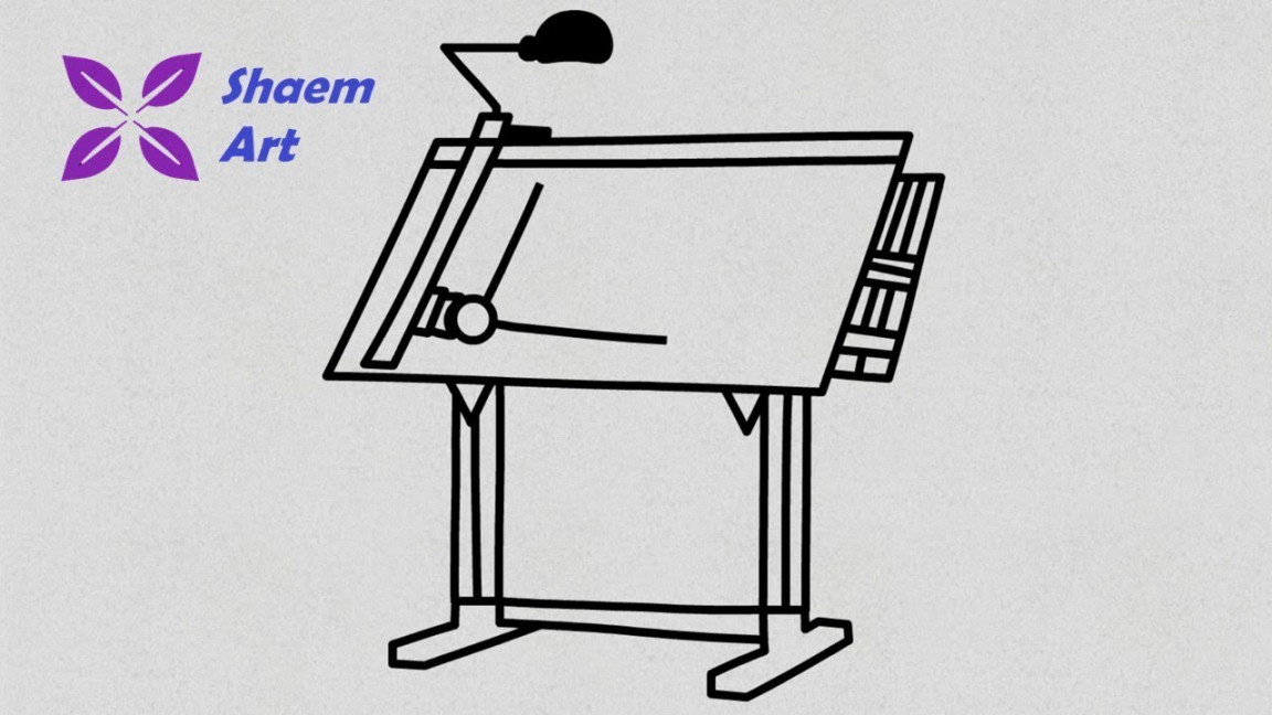 How to Draw a Drafting Table  Easy Drawing  Awesome Art Ideas and Easy  Drawing Tricks  Shaem Art