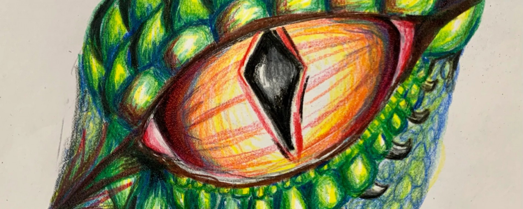 How to Draw a Dragon Eye with Colored Pencil - THAT ART TEACHER