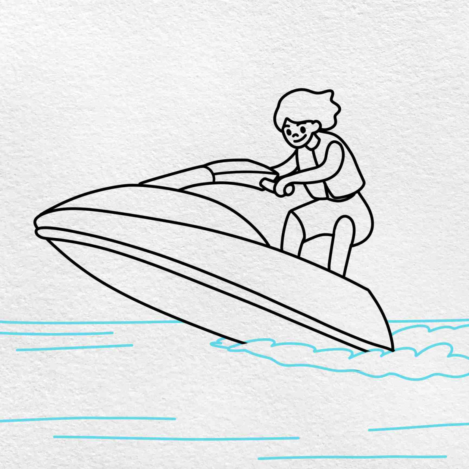 How to Draw a Jet Ski - HelloArtsy