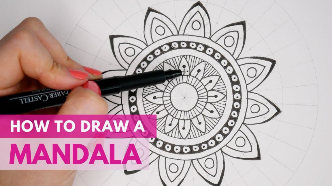 How to Draw a Mandala  Beginners Drawing Tutorial  Mandala Art