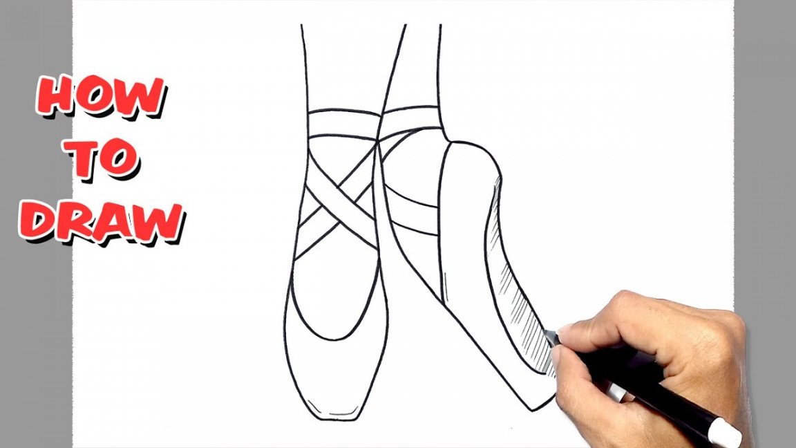 How to Draw Ballet Shoes