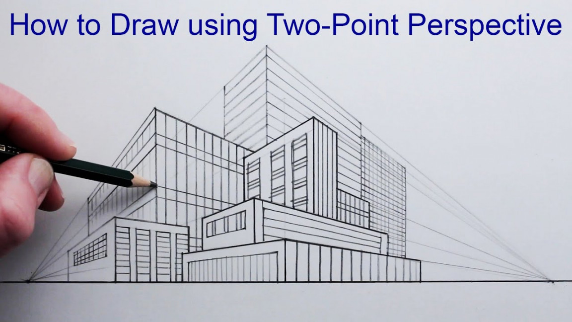 How to Draw Buildings in Two-Point Perspective for Beginners - YouTube