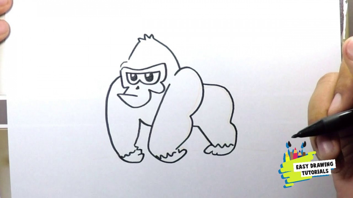 How to Draw Easy gorilla