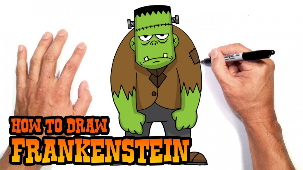 How to Draw Frankenstein  Drawing Lesson