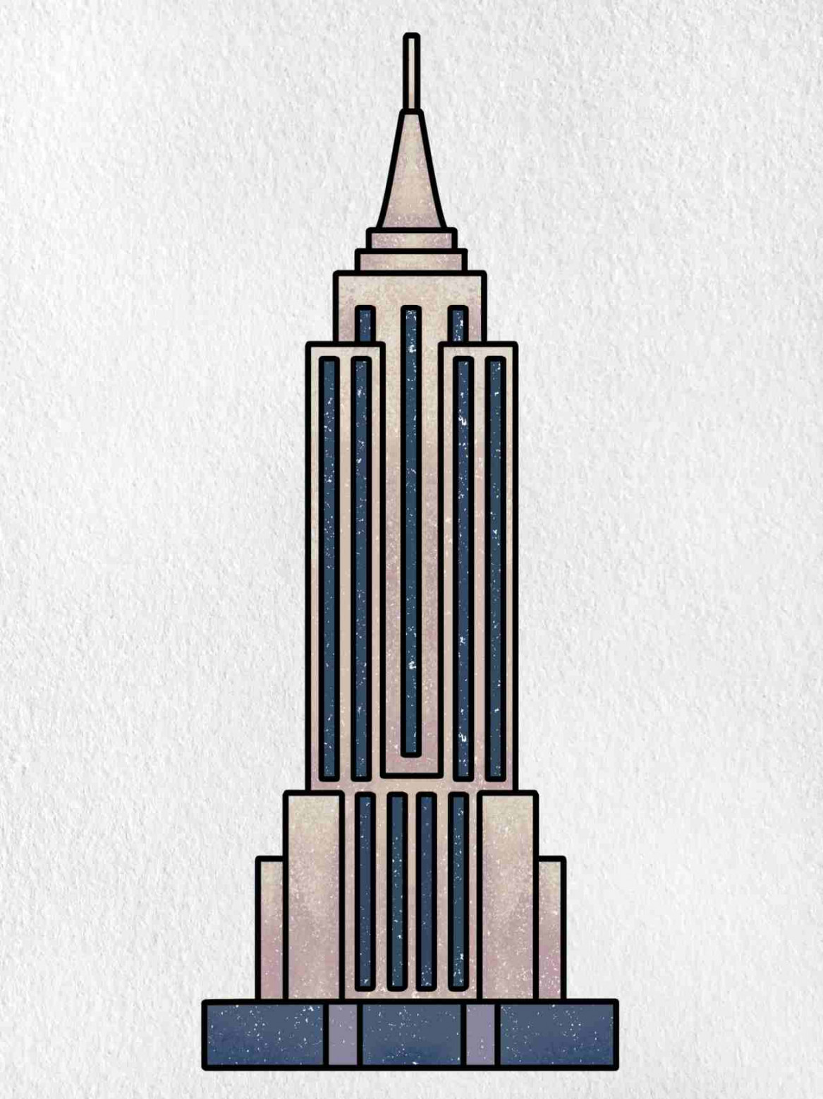 How to Draw the Empire State Building - HelloArtsy