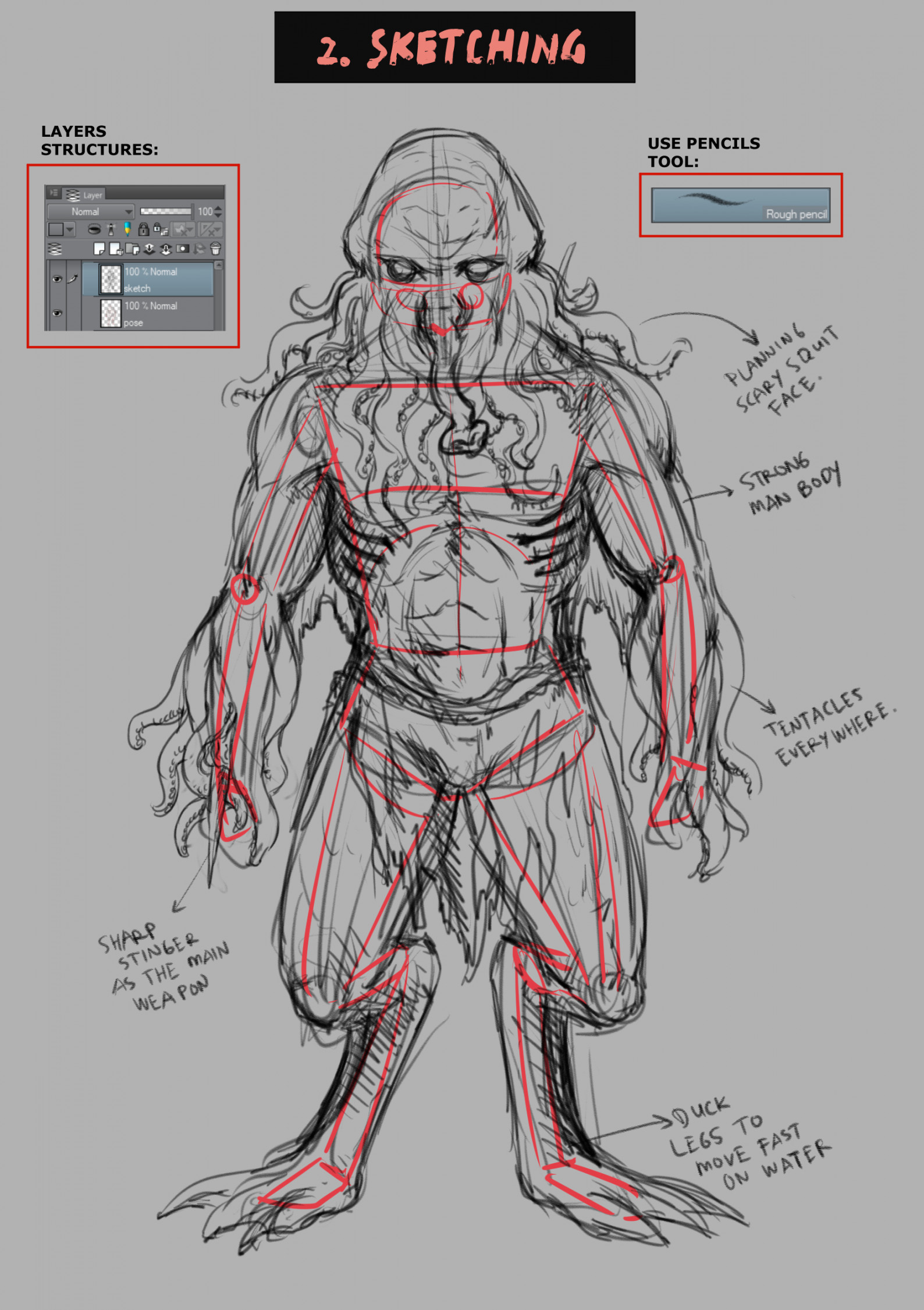 Monster Creature“ #: HUMANOID MONSTER CREATURE Tutorial - Tipps