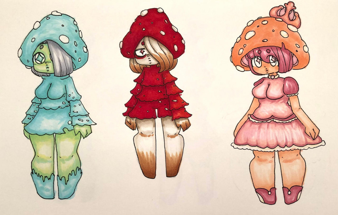 Mushroom People by Miki-Fauns on DeviantArt