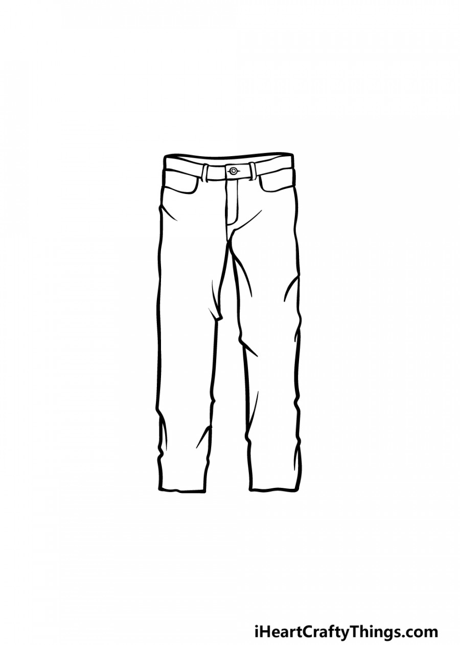 Pants Drawing - How To Draw Pants Step By Step