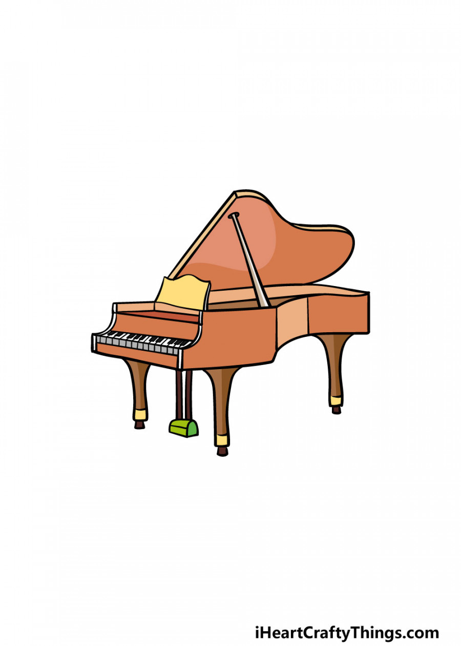 Piano Drawing - How To Draw A Piano Step By Step