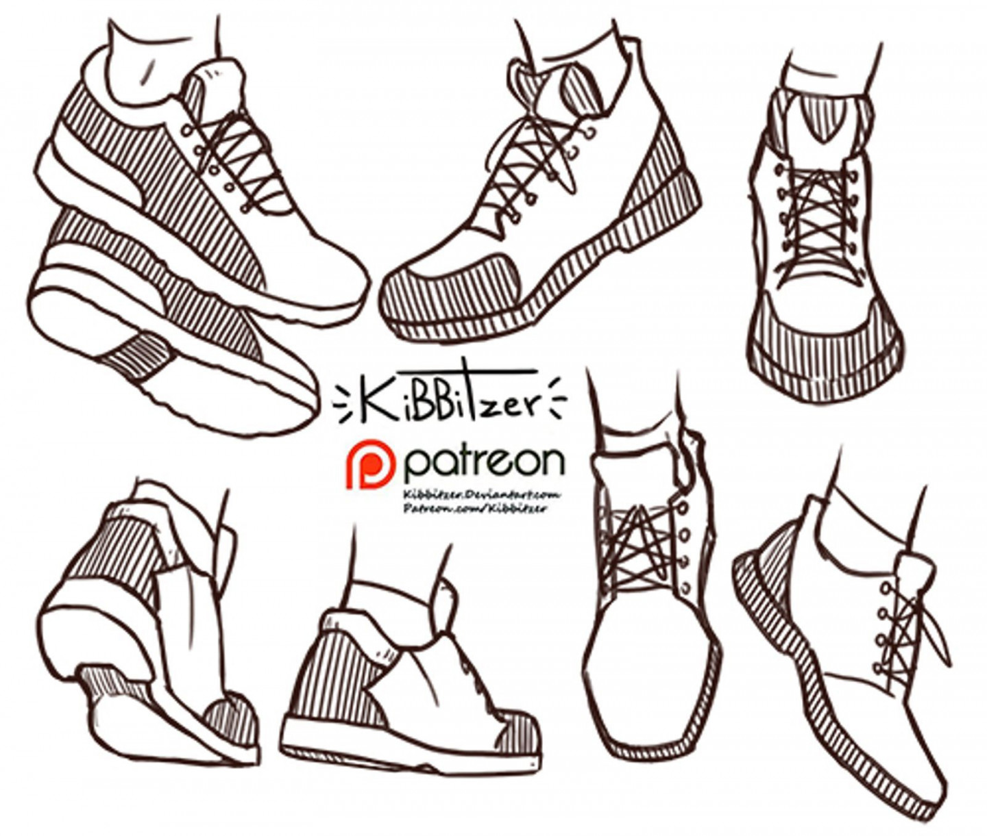 Shoes reference sheet -PREVIEW-  Kibbitzer  Art reference