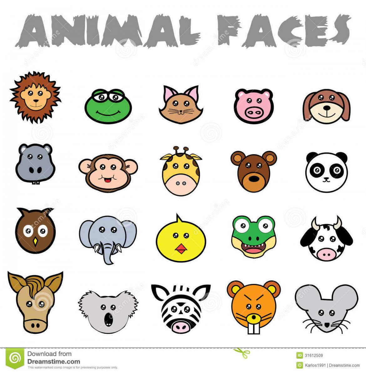 simple animal face drawing donkey - Google Search  Animal faces