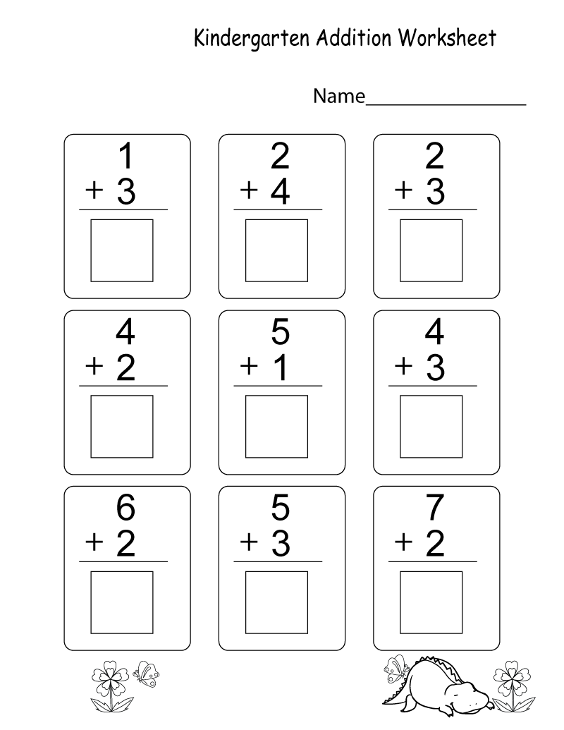 25 Addition Worksheets Kindergarten Up To 20 Free